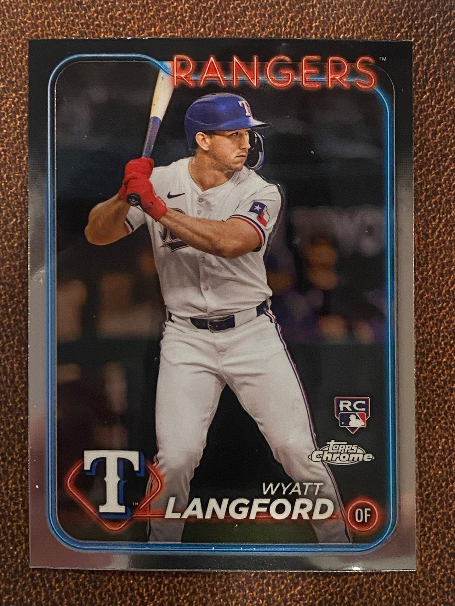 Wyatt Langford - 2024 Topps Chrome - Base Rookie - Rangers