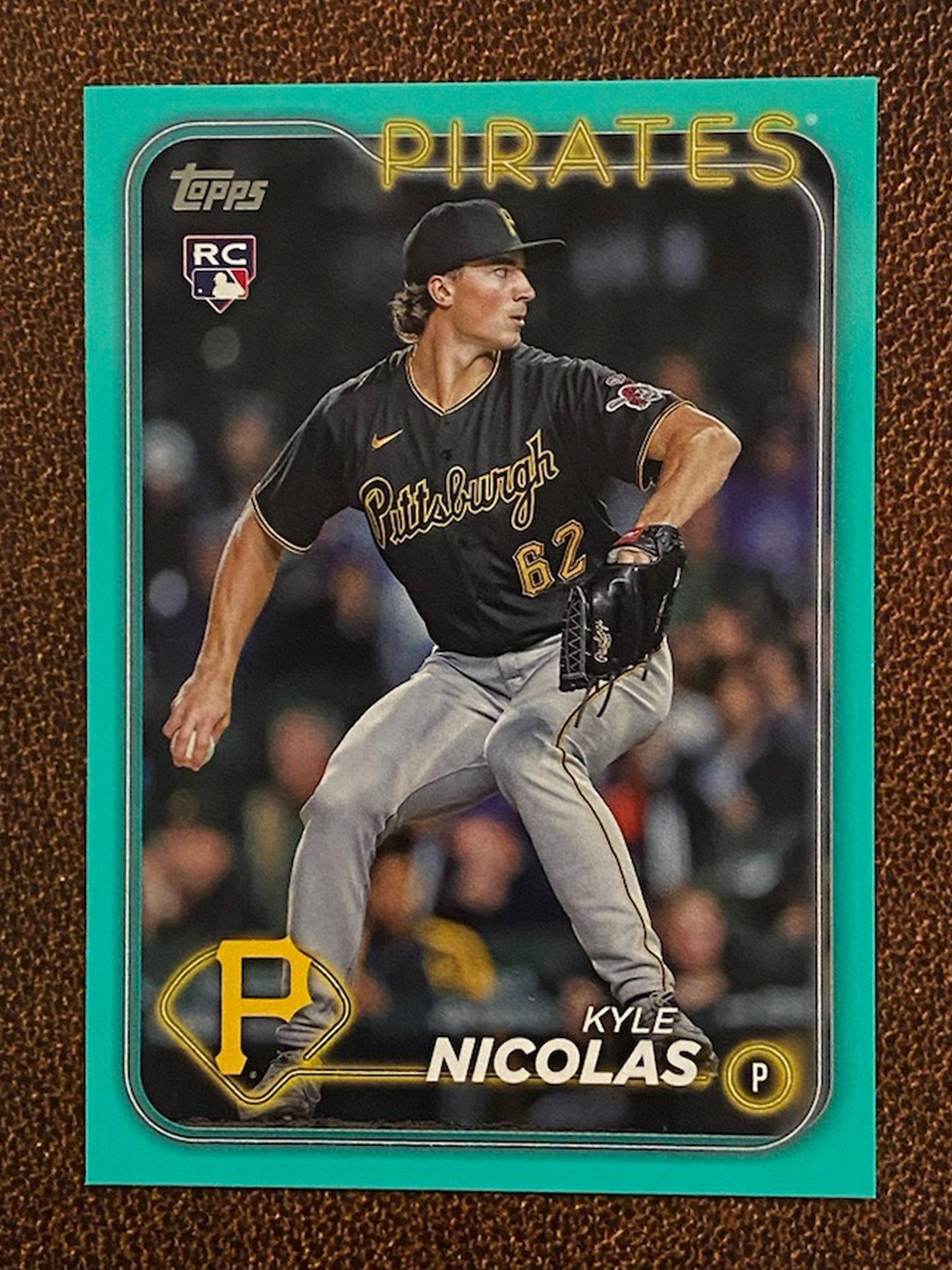 Kyle Nicolas - 2024 Topps Series 2 - Aqua Parallel - Pirates