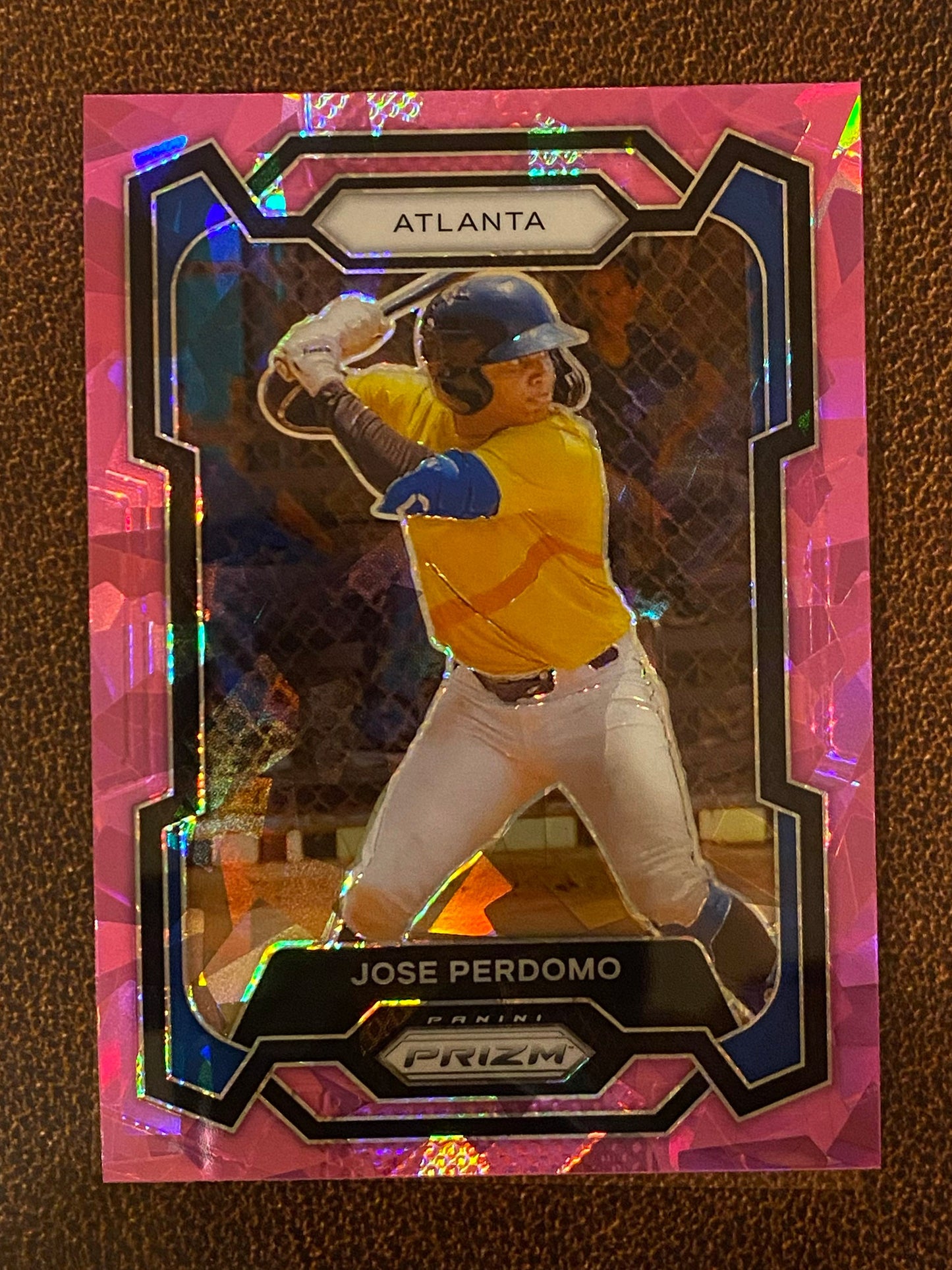 Jose Perdomo - 2024 Panini Prizm - Pink Ice Mega - Braves