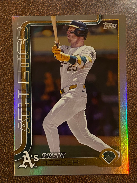 Brent Rooker - 2025 Topps Series 1 - Rainbow Foil - Athletics