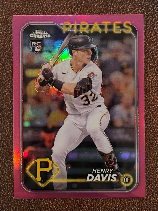 Henry Davis - 2024 Topps Chrome - Pink Refractor - Pirates