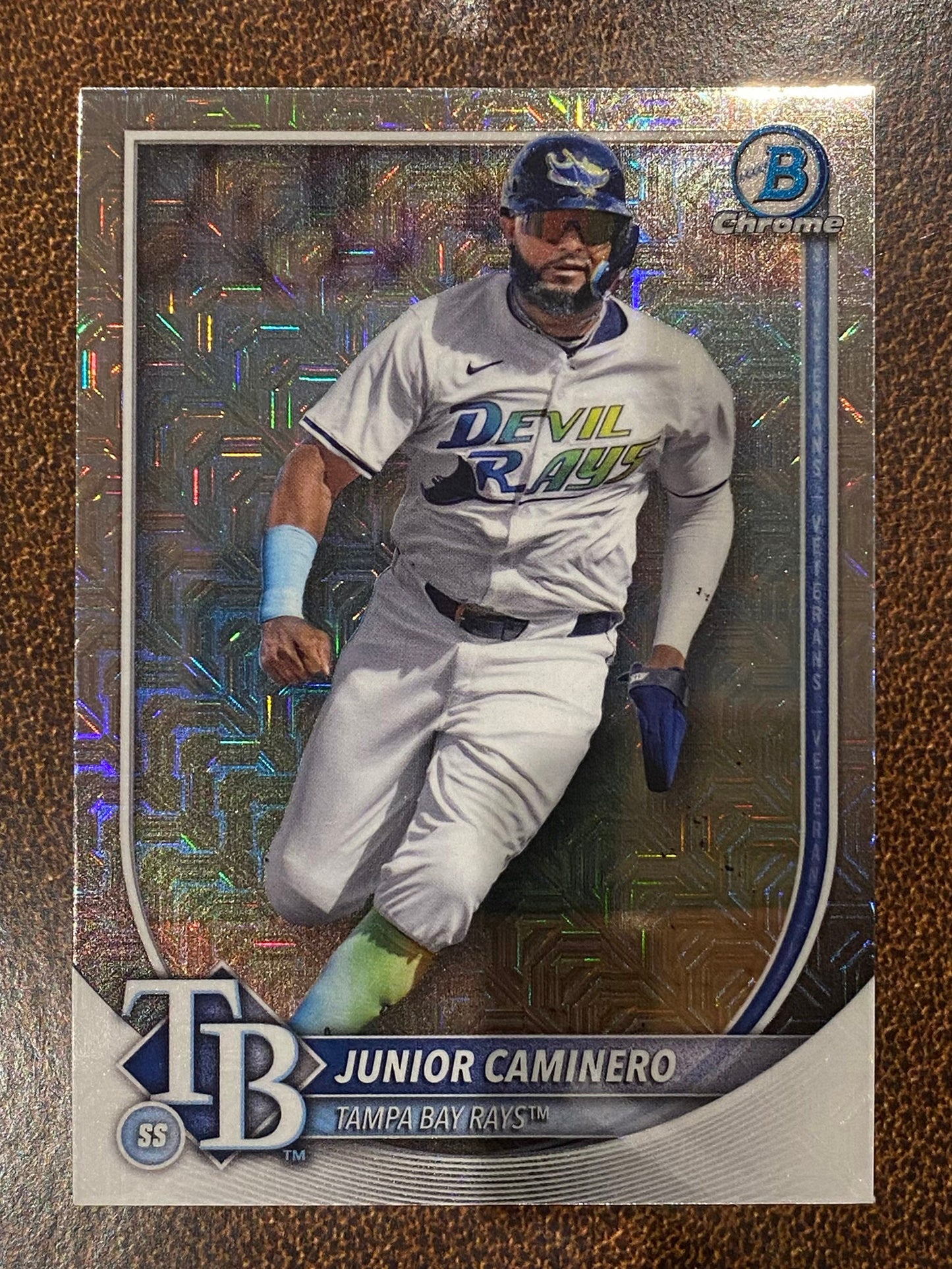 Junior Caminero - 2025 Bowman Chrome - Mojo - Rays