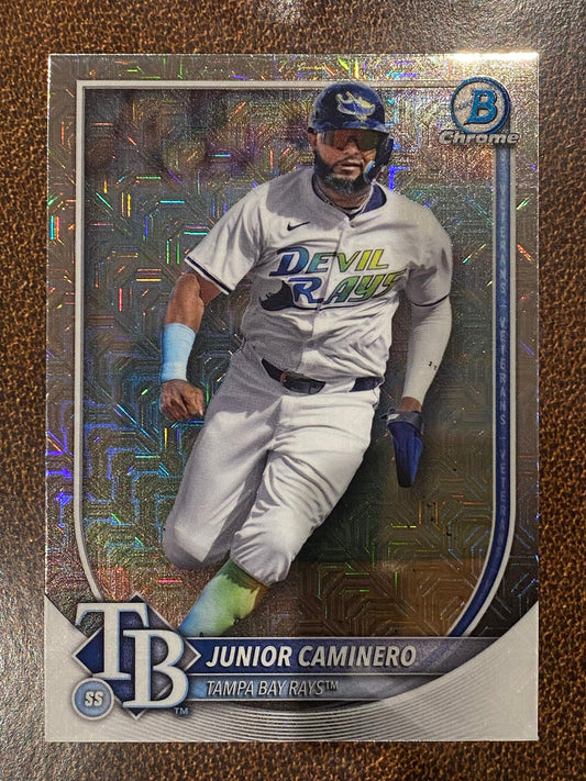 Junior Caminero - 2025 Bowman Chrome - Mojo - Rays
