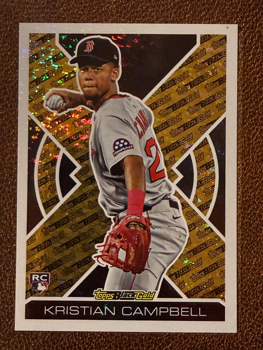 Kristian Campbell - 2025 Topps Update - Black Gold Insert - Red Sox