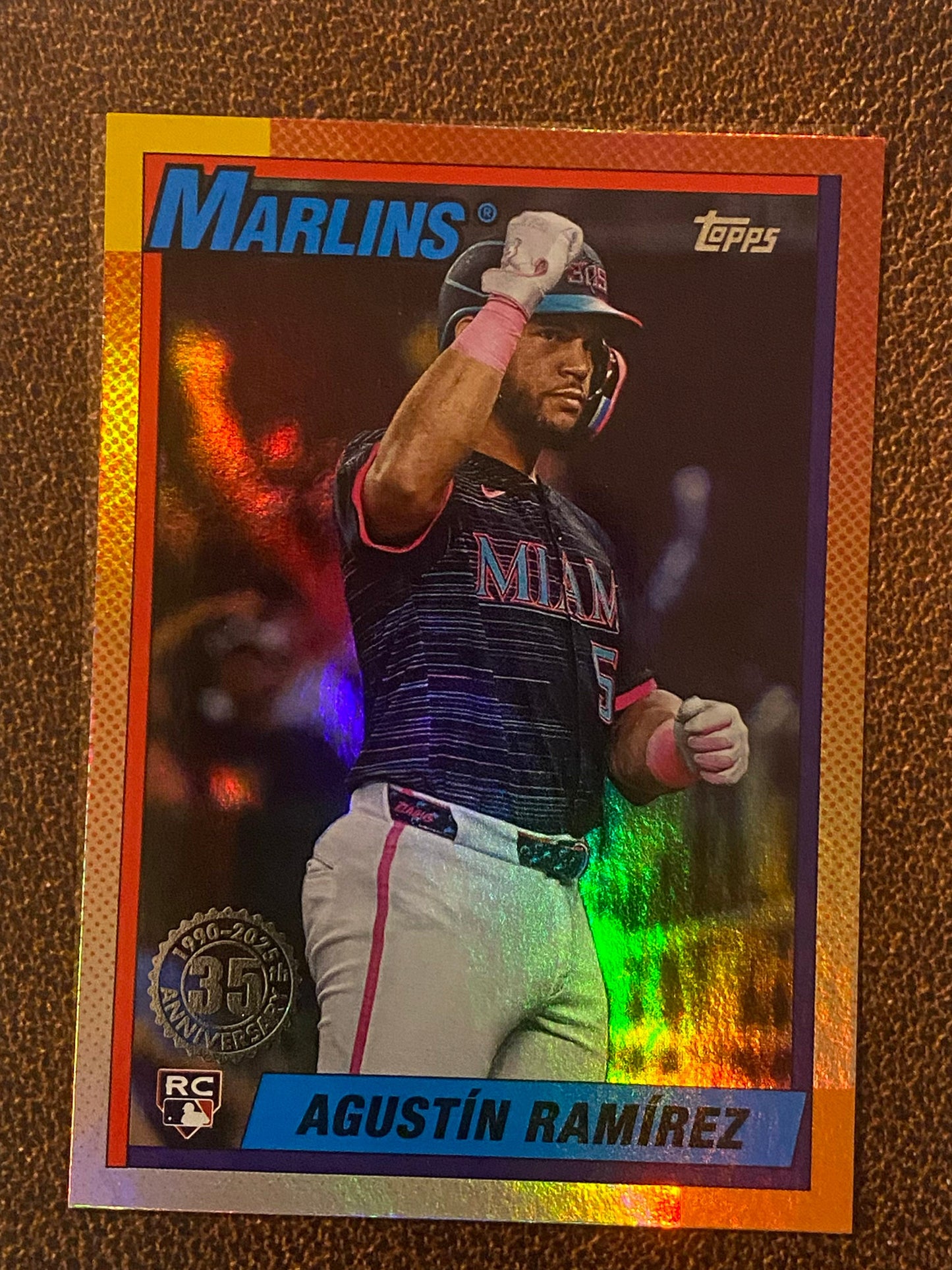 Agustin Ramirez - 2025 Topps Update - 1990 Foil Insert - Marlins