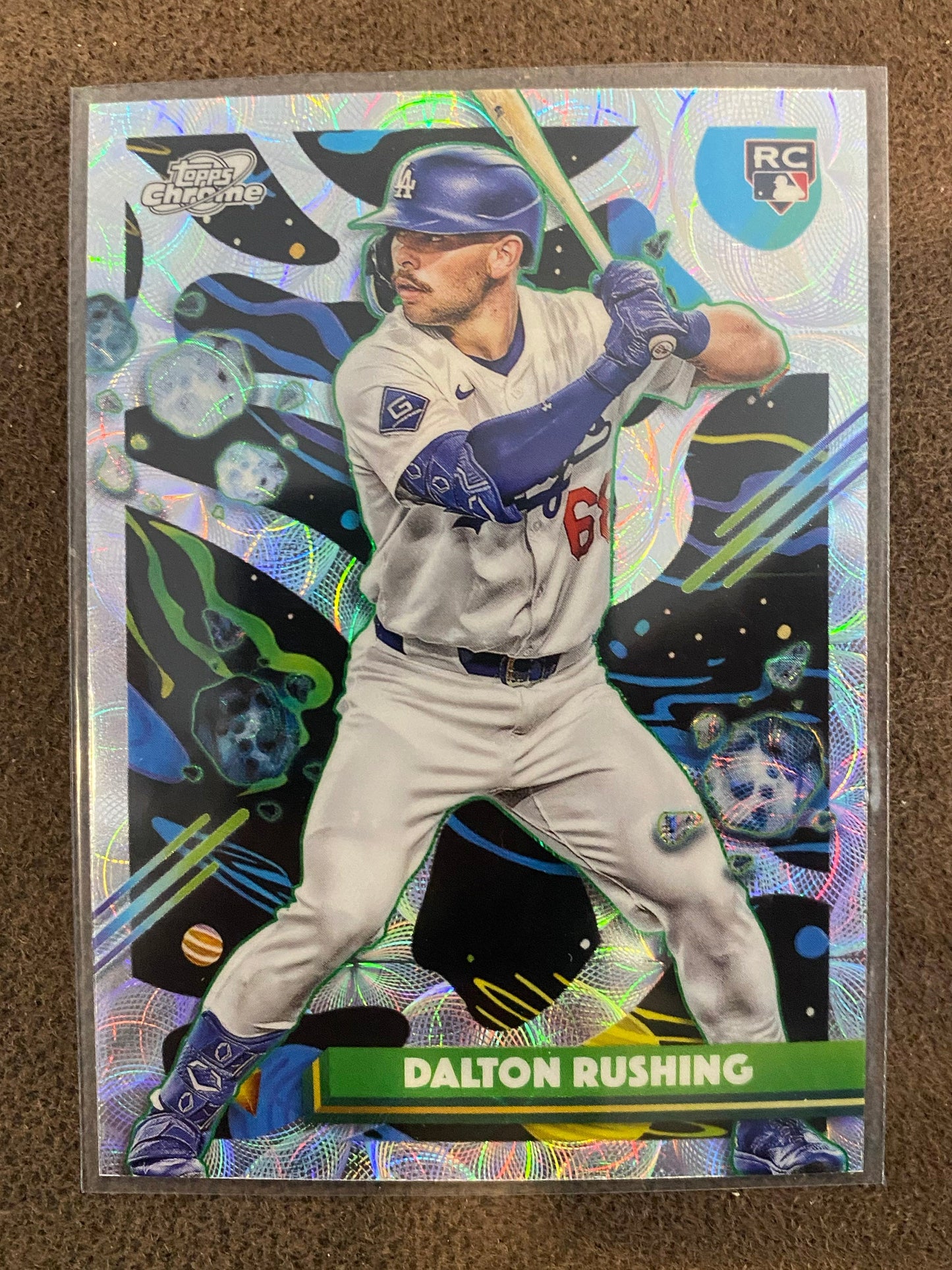 Dalton Rushing - 2025 Topps Chrome Cosmic - Nucleus Refractor - Dodgers