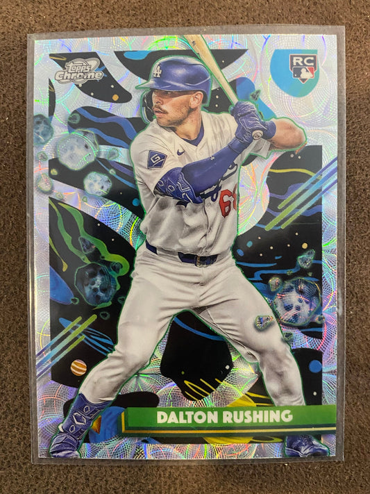 Dalton Rushing - 2025 Topps Chrome Cosmic - Nucleus Refractor - Dodgers