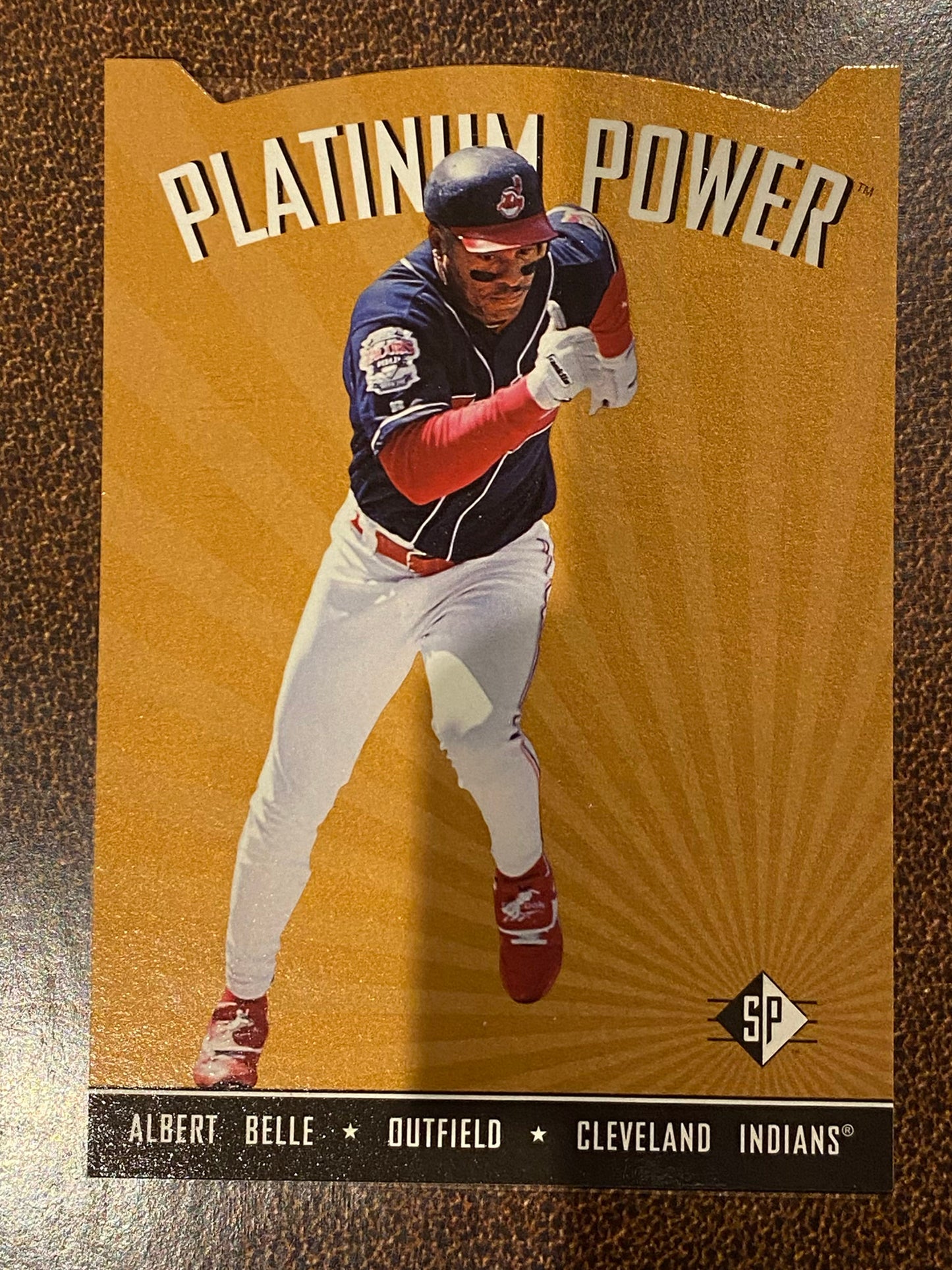 Albert Belle - 1995 Upper Deck SP - Platinum Power Die Cut Insert - Guardians