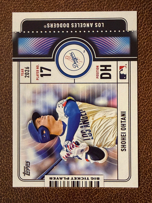 Shohei Ohtani - 2026 Topps Series 1 - Big Ticket Player Insert - Dodgers