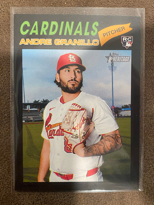 Andre Granillo - 2026 Topps Heritage - Black Border SSP - Cardinals