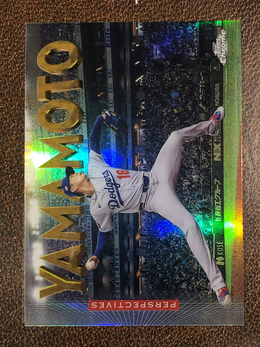 Yoshinobu Yamamoto - 2026 Topps Chrome - Perspectives Insert - Dodgers