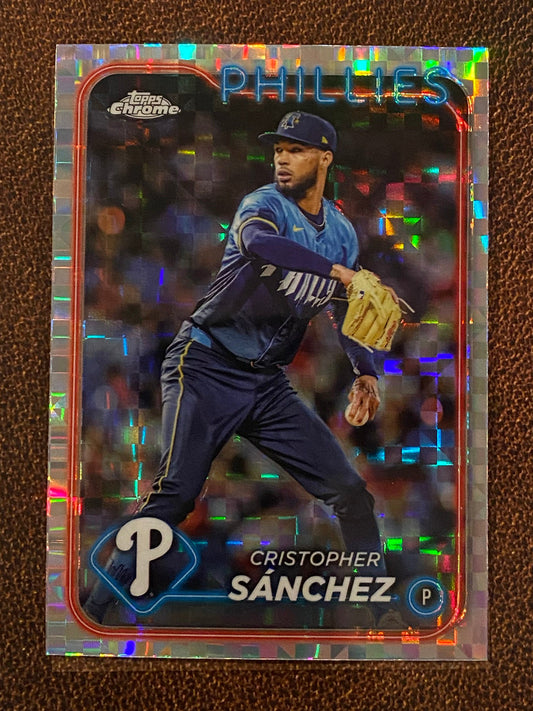 Cristopher Sanchez - 2024 Topps Chrome Update - XFractor - Phillies