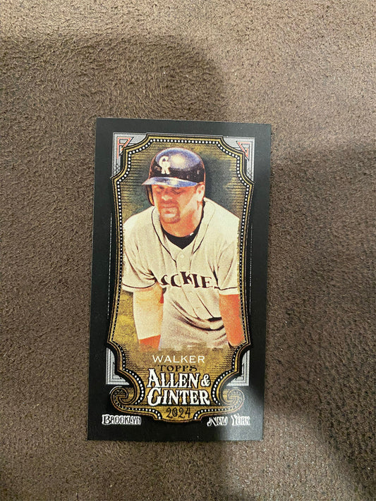 Larry Walker - 2024 Allen & Ginter - Mini Black Border - Rockies