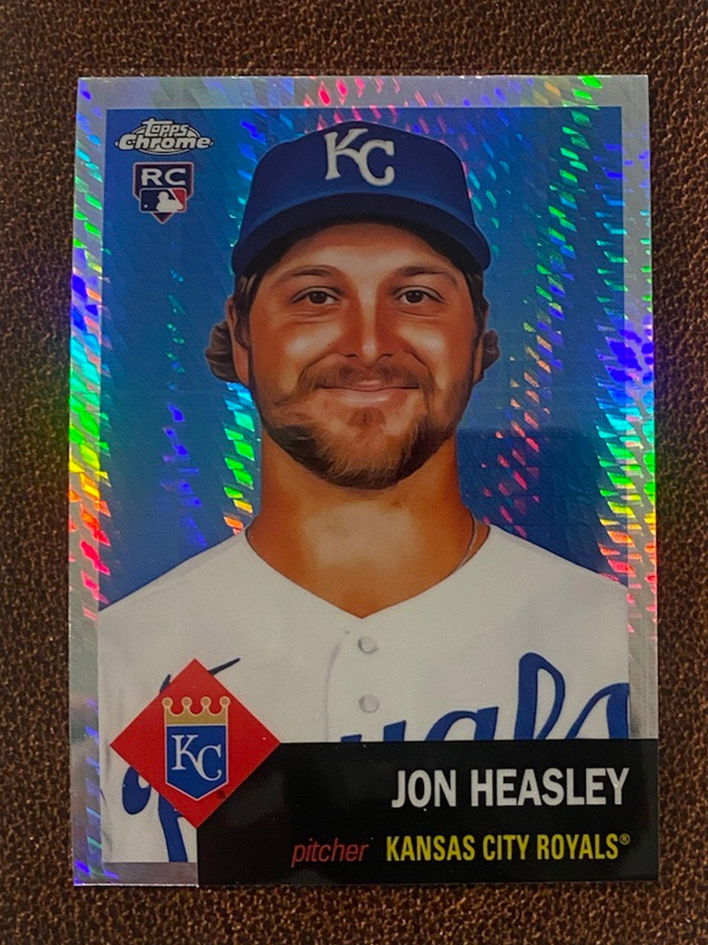 Jon Heasley - 2022 Topps Chrome Platinum Anniversary - Prism Refractor - Royals