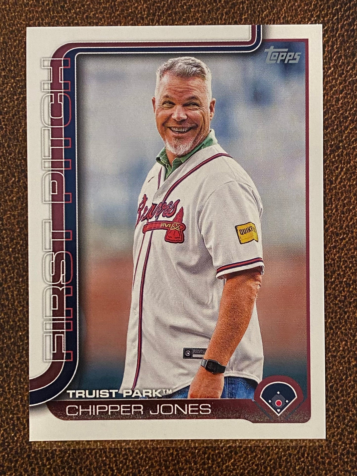 Chipper Jones - 2025 Topps Series 1 - First Pitch - Braves