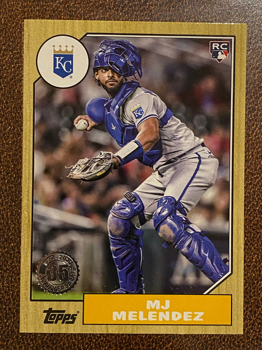 MJ Melendez - 2022 Topps Update - 1987 Insert - Royals