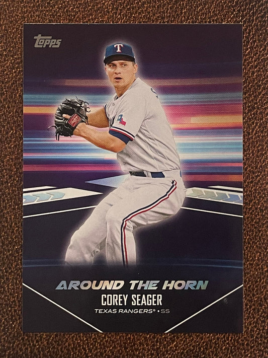 Corey Seager - 2024 Topps Series 2 - Around the Horn Insert - Rangers
