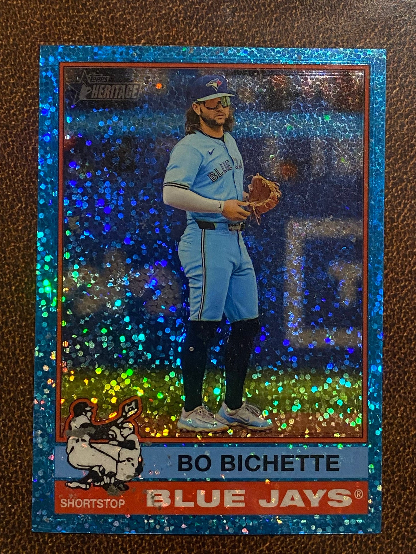 Bo Bichette - 2025 Topps Heritage - Blue Sparkle - Blue Jays