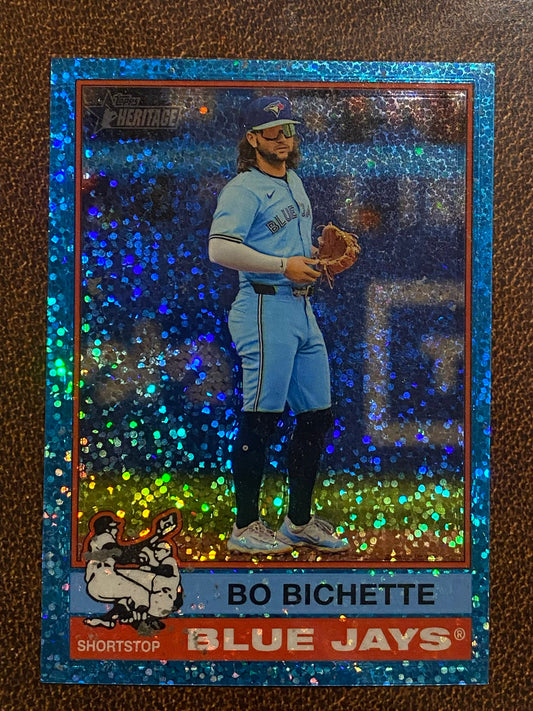 Bo Bichette - 2025 Topps Heritage - Blue Sparkle - Blue Jays