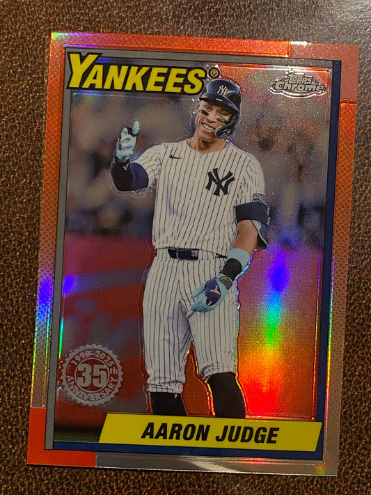 Aaron Judge - 2025 Topps Chrome - 1990 Insert - Yankees