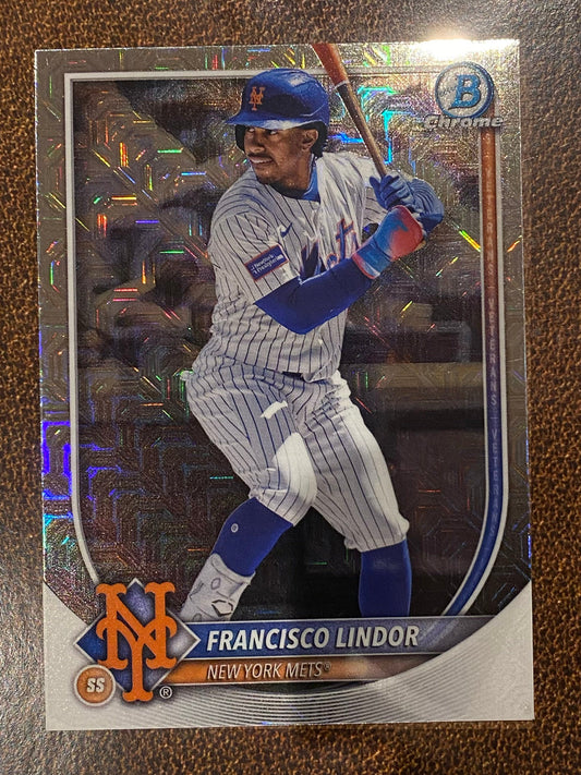 Francisco Lindor - 2025 Bowman Chrome - Mojo - Mets