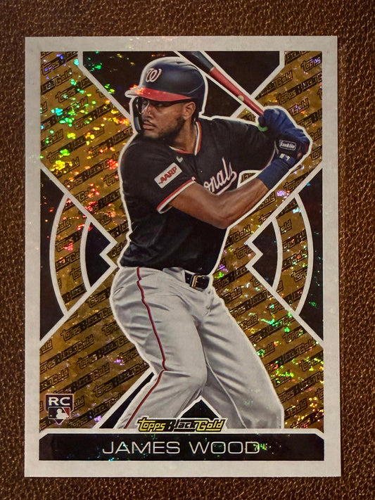 James Wood - 2025 Topps Update - Black Gold Insert - Nationals
