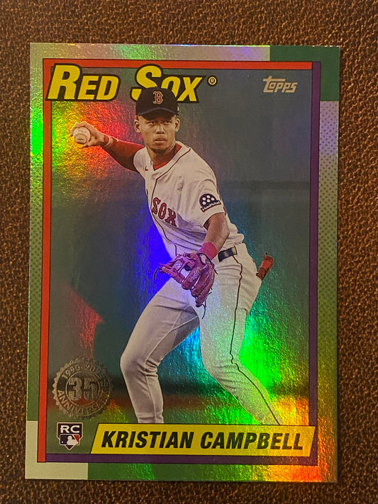 Kristian Campbell - 2025 Topps Update - 1990 Foil Insert - Red Sox