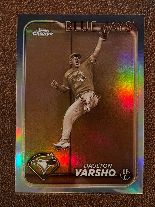 Daulton Varsho - 2024 Topps Chrome - Sepia Refractor - Blue Jays