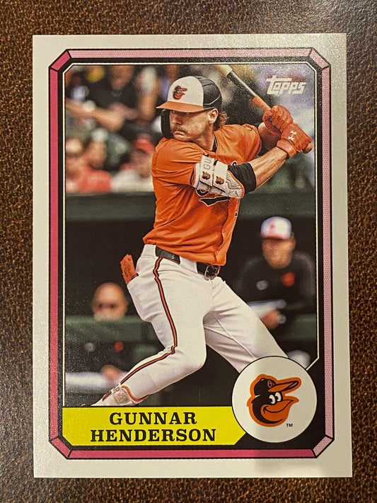 Gunnar Henderson - 2025 Topps Archives - Boardwalk Insert - Orioles