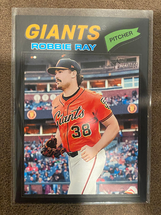 Robbie Ray - 2026 Topps Heritage - Black Border SSP - Giants