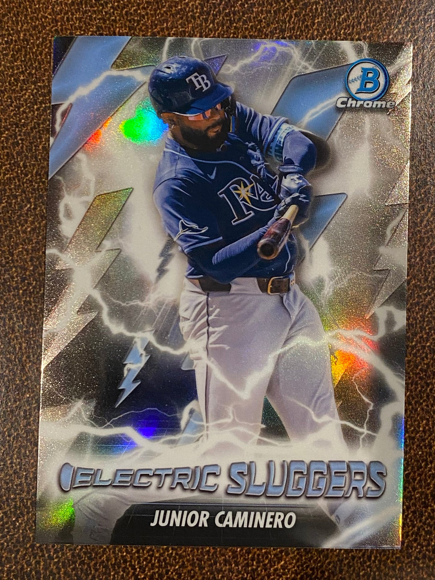 Junior Caminero - 2026 Bowman - Electric Sluggers Insert - Rays