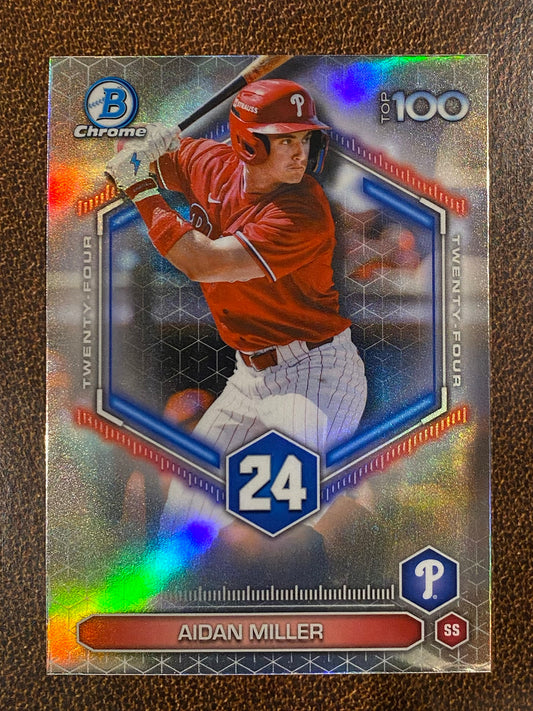 Aidan Miller - 2026 Bowman - Scouts Top 100 Insert - Phillies