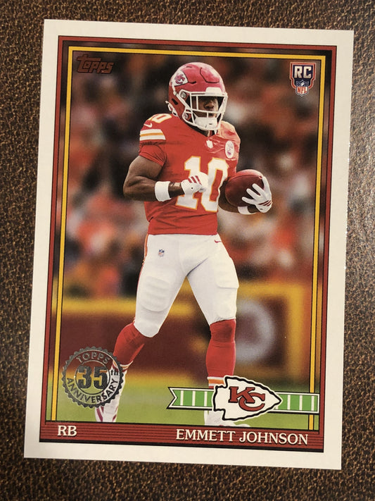 Emmett Johnson - 2026 Topps Flagship - 1991 Insert - Chiefs