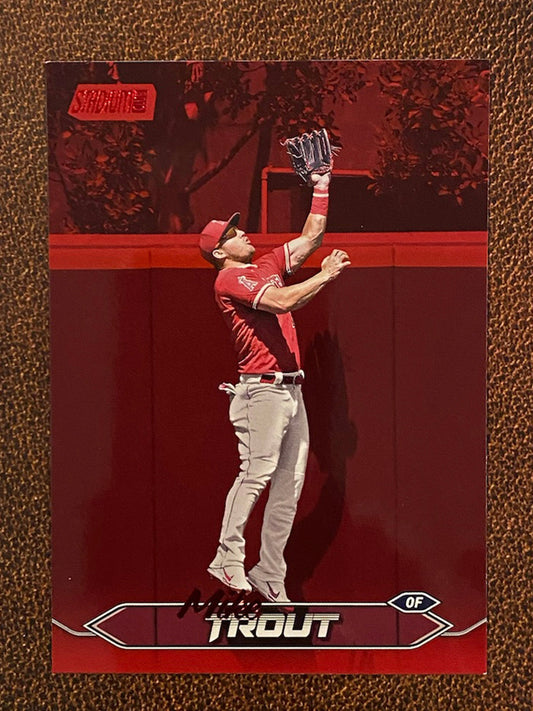Mike Trout - 2024 Topps Stadium Club - Red Foil - Angels