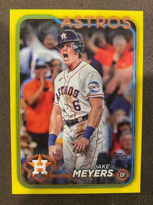 Jake Meyers - 2024 Topps Series 2 - Yellow Parallels - Astros