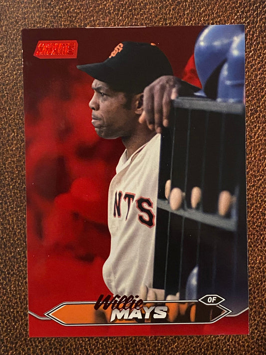 Willie Mays - 2024 Topps Stadium Club - Red Foil - Giants