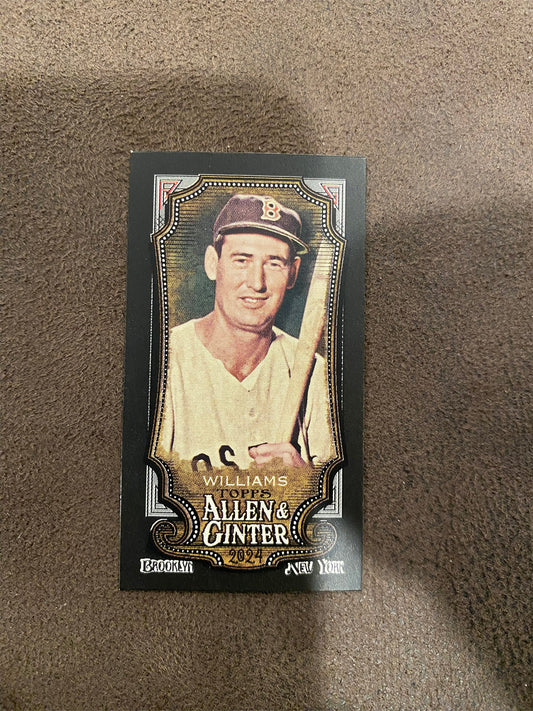 Ted Williams - 2024 Allen & Ginter - Mini Black Border - Red Sox
