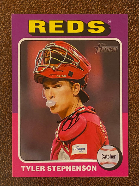 Tyler Stephenson - 2024 Topps Heritage - Low Number Short Prints - Reds
