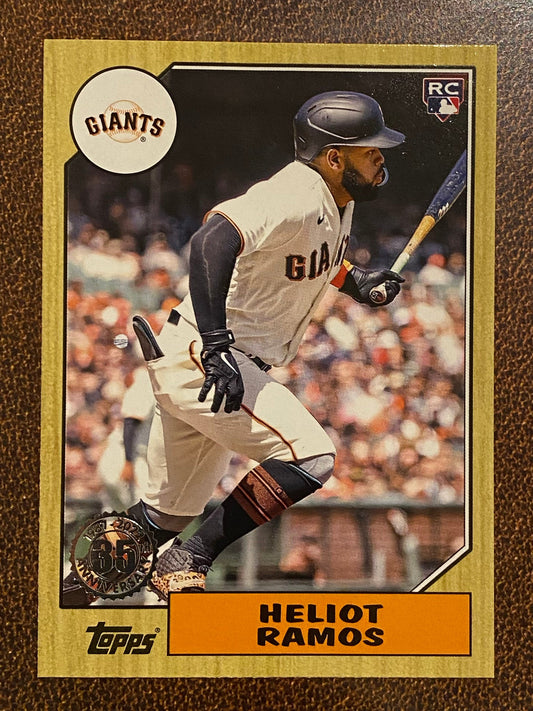 Heliot Ramos - 2022 Topps Update - 1987 Insert - Giants