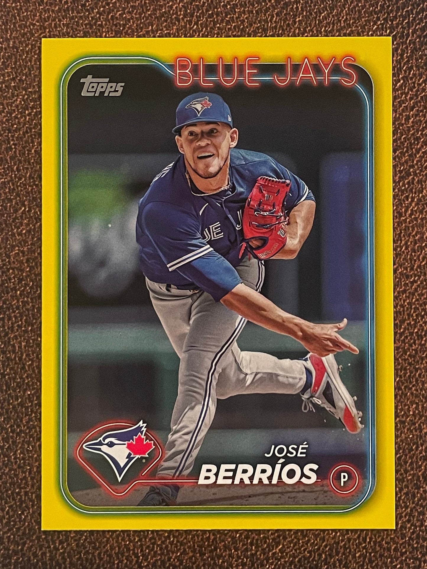 José Berríos - 2024 Topps Series 1 - Yellow Parallel - Blue Jays