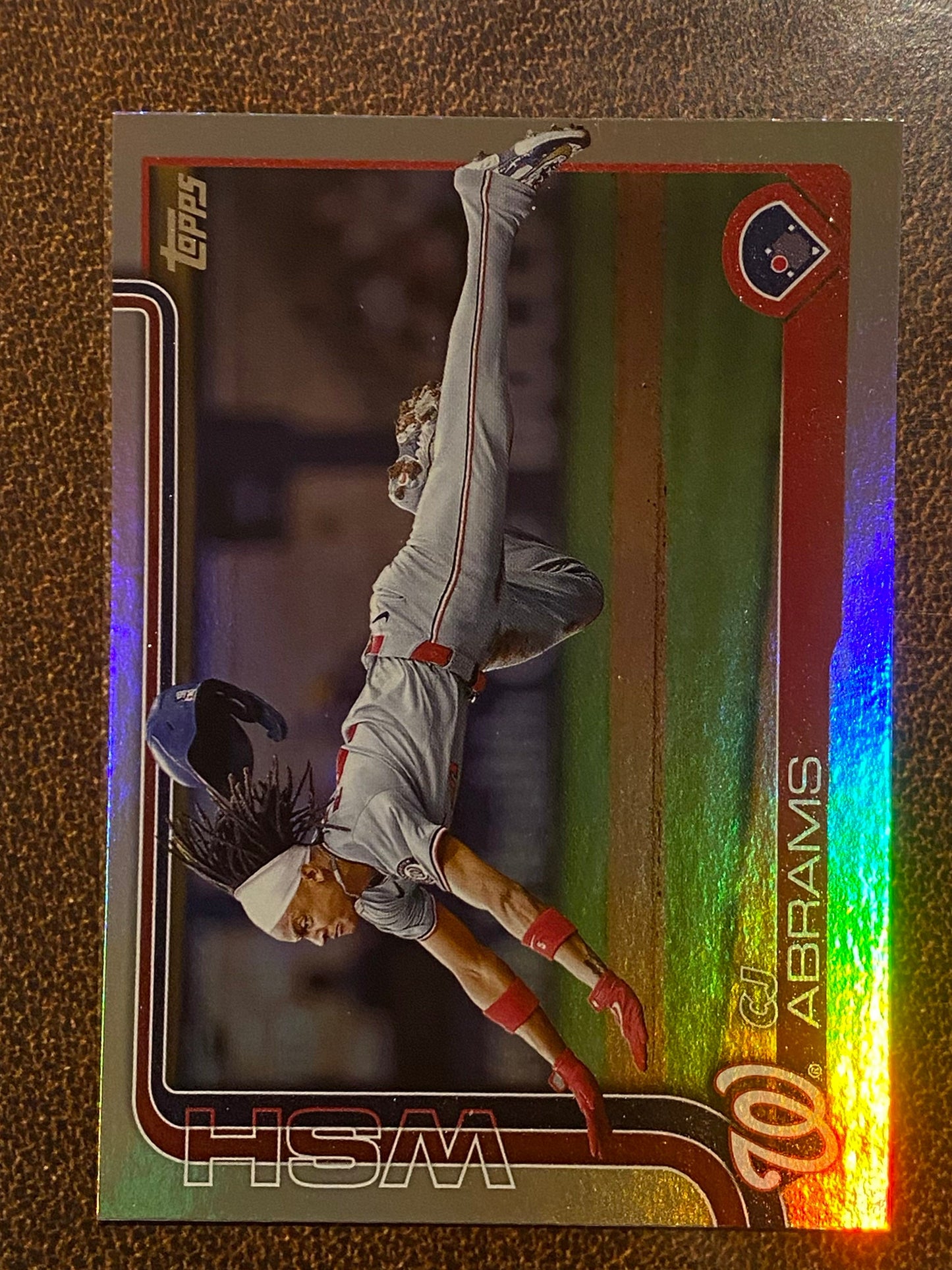 CJ Abrams - 2025 Topps Series 1 - Rainbow Foil - Nationals