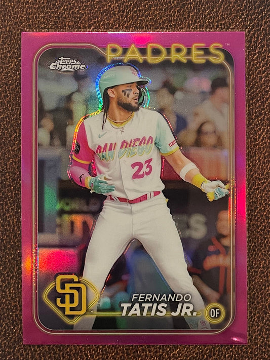 Fernando Tatis Jr. - 2024 Topps Chrome - Pink Refractor - Padres