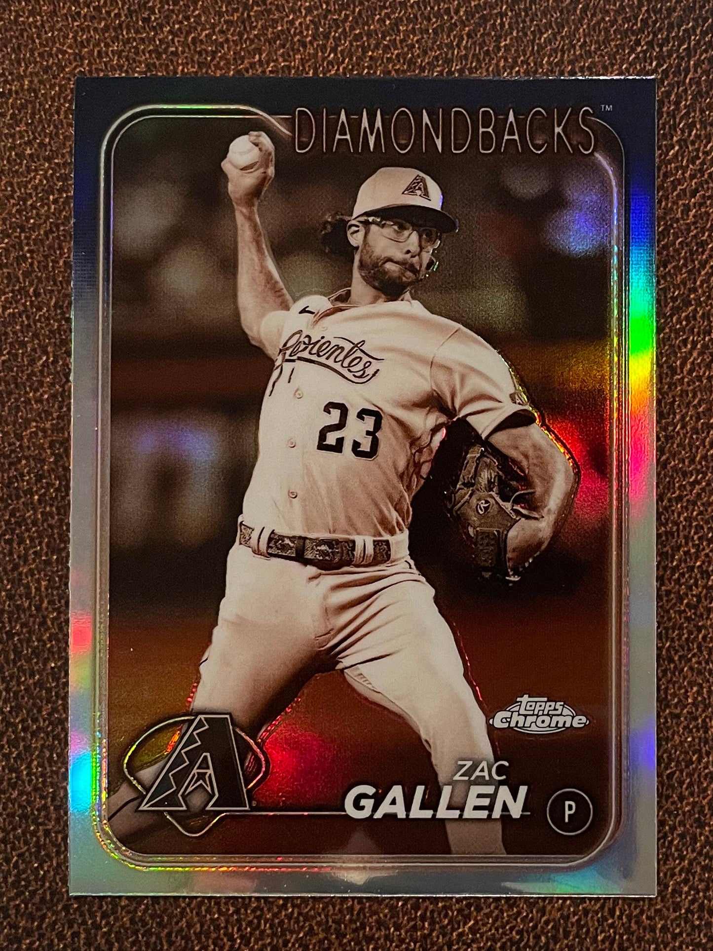 Zac Gallen - 2024 Topps Chrome - Sepia Refractor - Diamondbacks