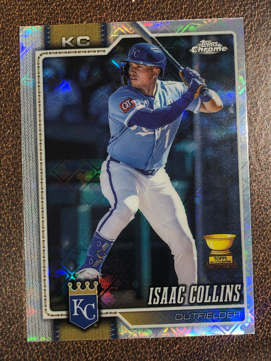 Isaac Collins - 2026 Topps Chrome Logofractor - Base Logofractor - Royals