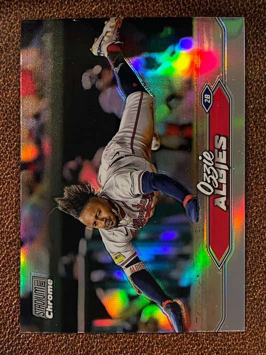 Ozzie Albies - 2024 Topps Stadium Club - Chrome Refractor - Braves