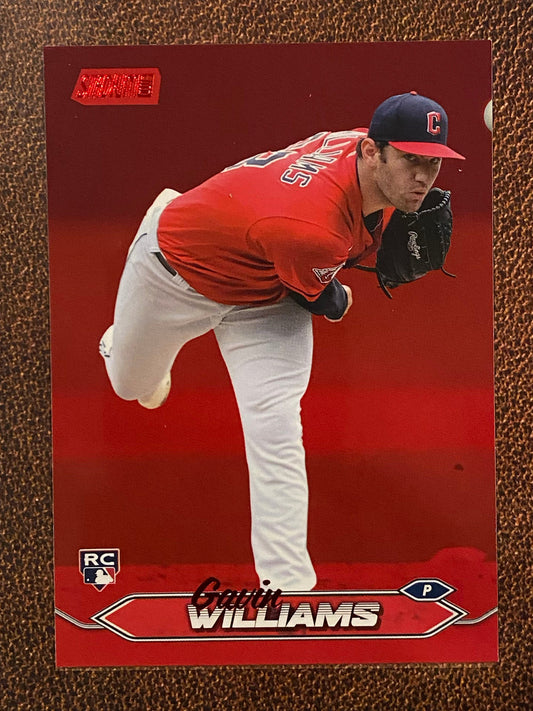 Gavin Williams - 2024 Topps Stadium Club - Red Foil - Guardians