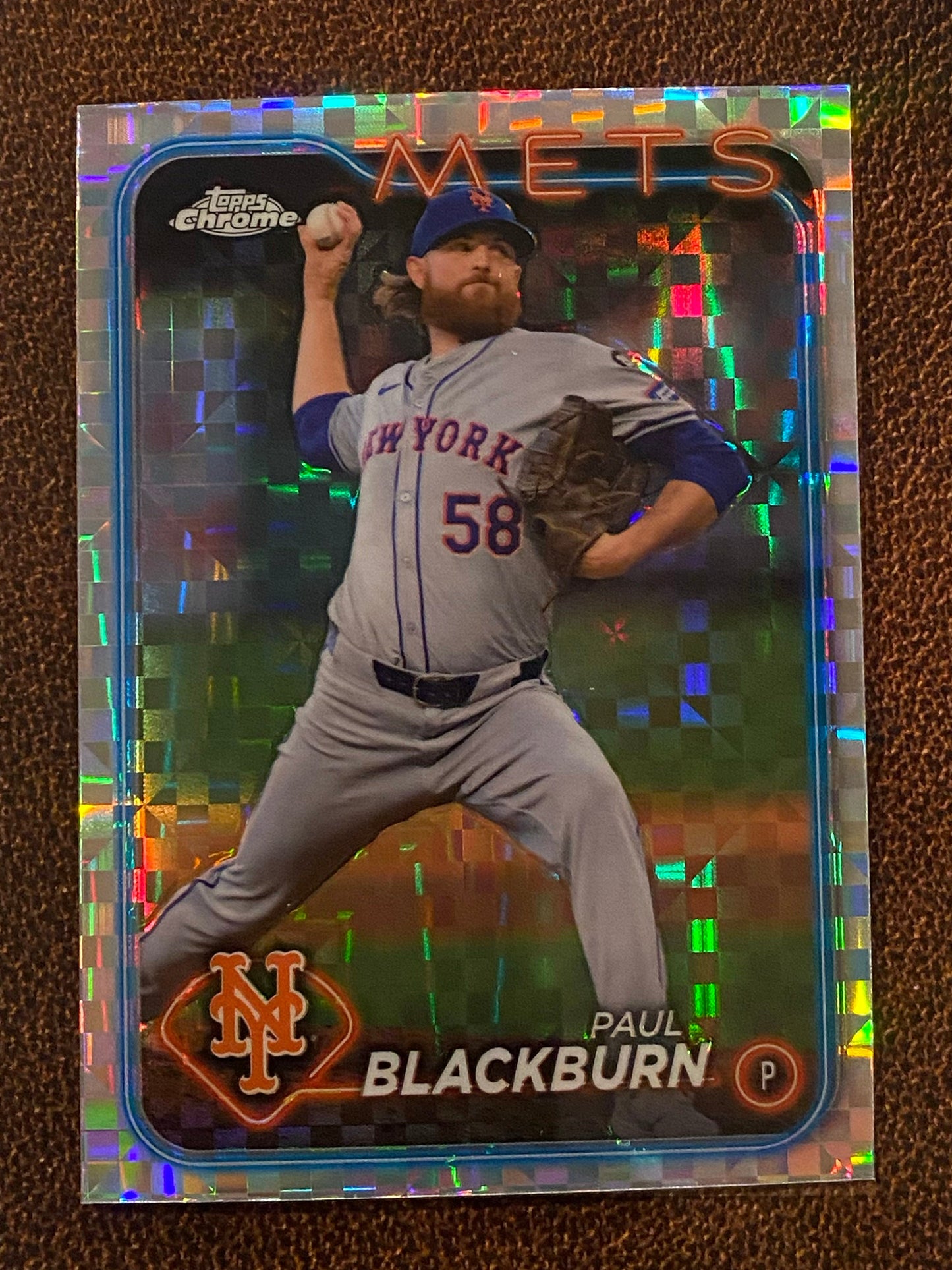 Paul Blackburn - 2024 Topps Chrome Update - XFractor - Mets