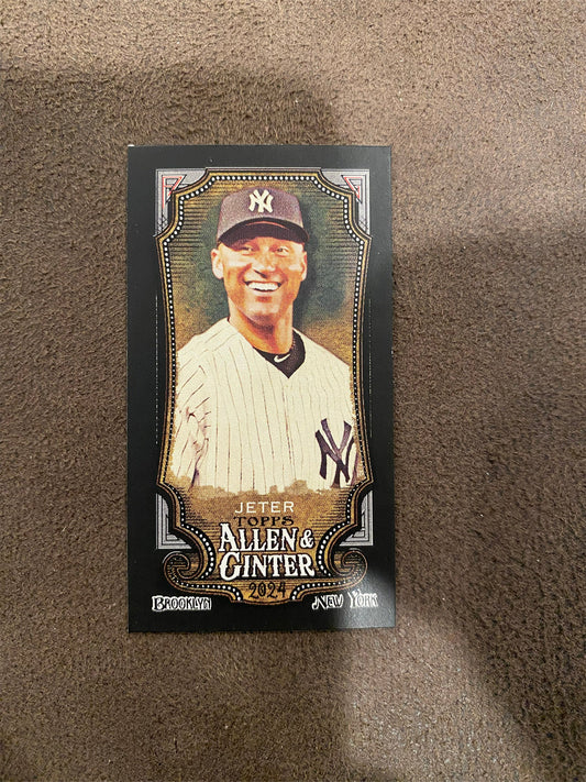 Derek Jeter - 2024 Allen & Ginter - Mini Black Border - Yankees