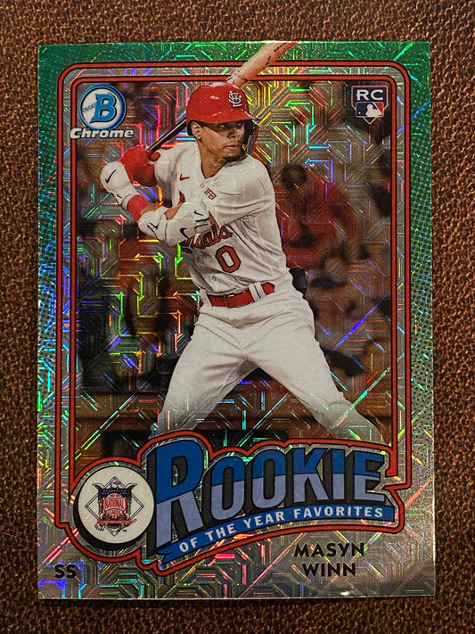 Masyn Winn - 2024 Bowman - Rookie of the Year Mojo Refractor - Cardinals