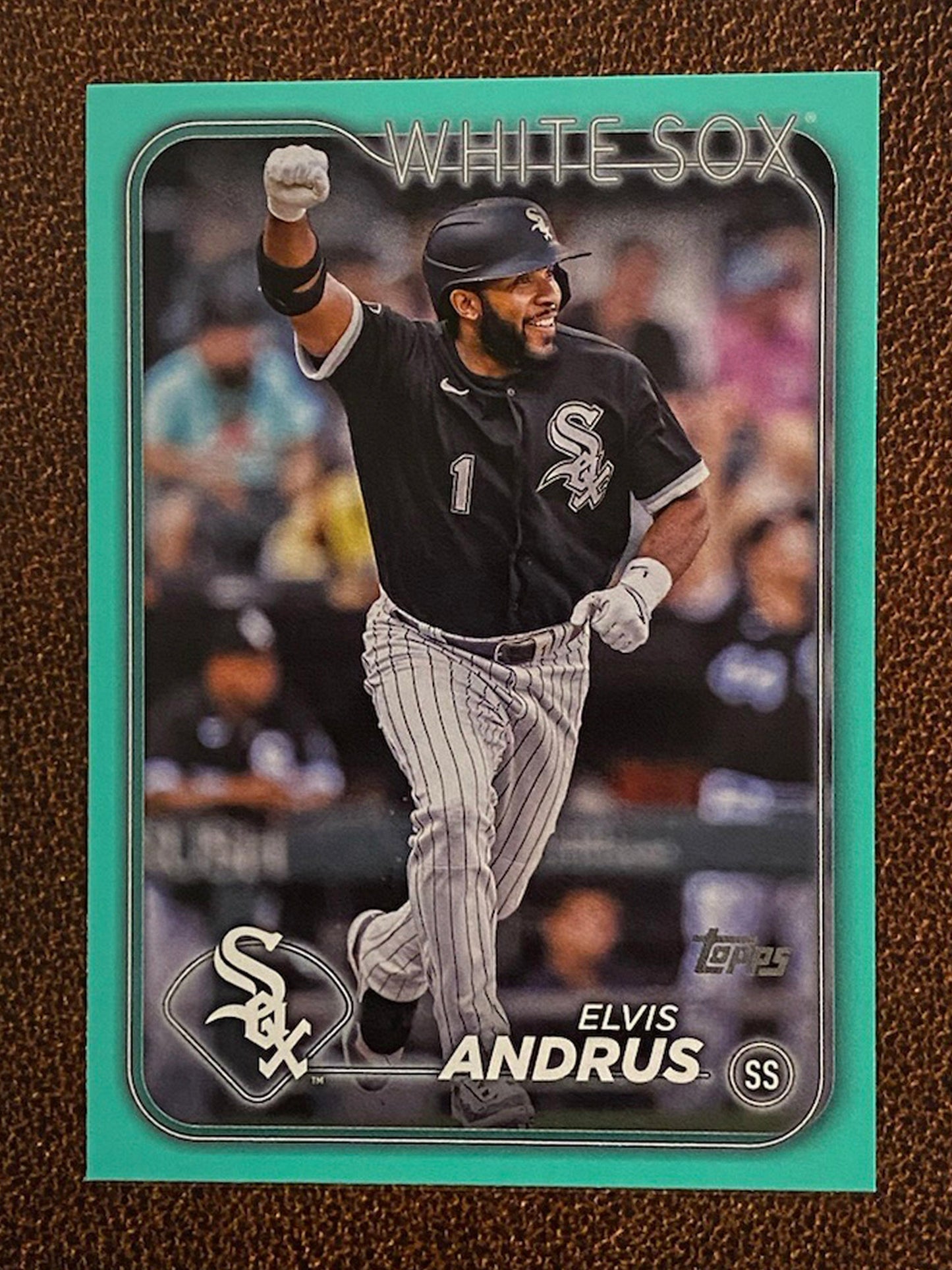 Elvis Andrus - 2024 Topps Series 2 - Aqua Parallel - White Sox